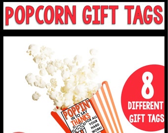 Popcorn Gift Tags