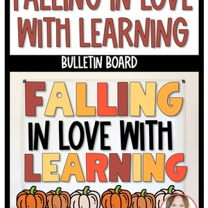 Verliefd op leren prikbord – klasdecor herfst – bewerkbare bladnaamkaartjes voor docenten