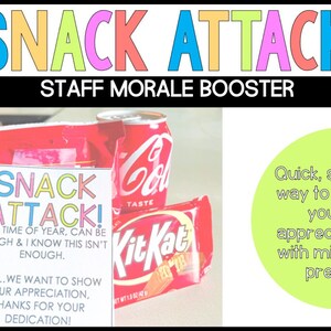 Presentetikett för snacks