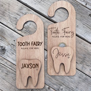 Tooth Fairy Wooden Door Hanger Tooth Fairy Money Holder - Etsy