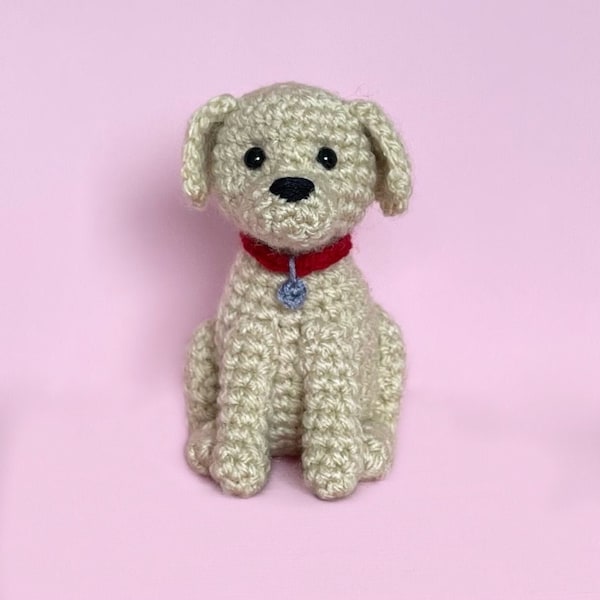 PATTERN- Larry the Labrador crochet dog pattern PDF