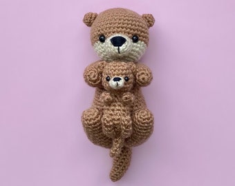 PATTERN- Olive and Otis the Otter Pup crochet pattern PDF