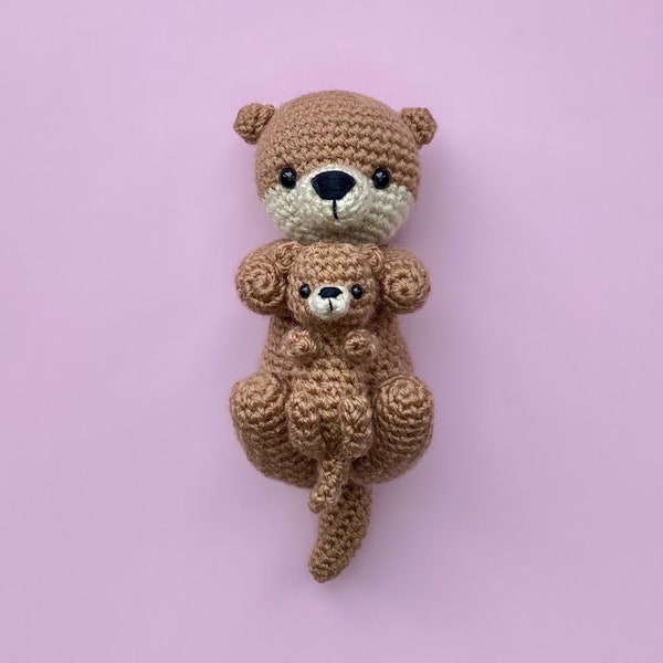 PATTERN- Olive and Otis the Otter Pup crochet pattern PDF