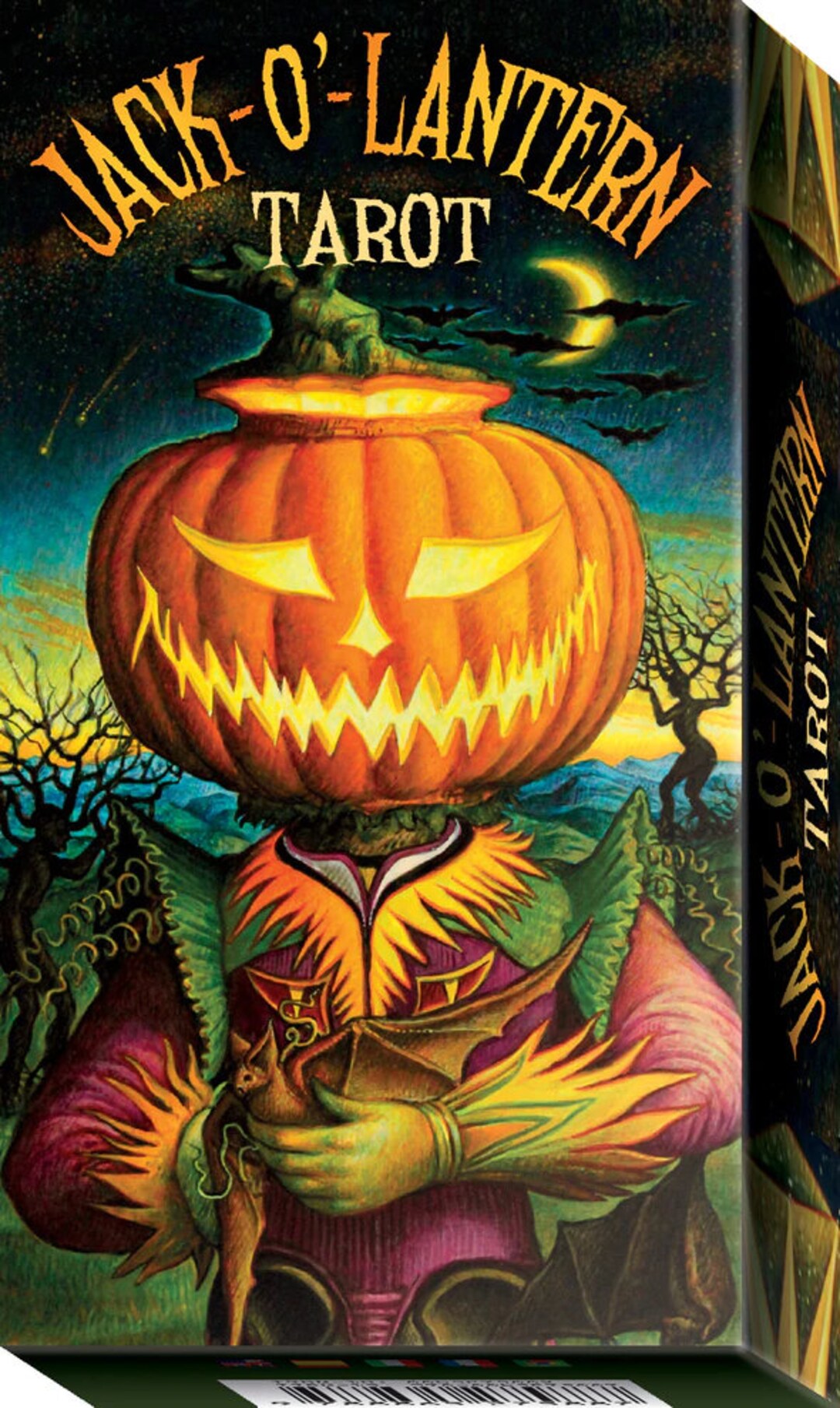 Tarot Cards Deck. Jacko'lantern Tarot. Halloween Tarot Free Velvet Tarot Bag Etsy