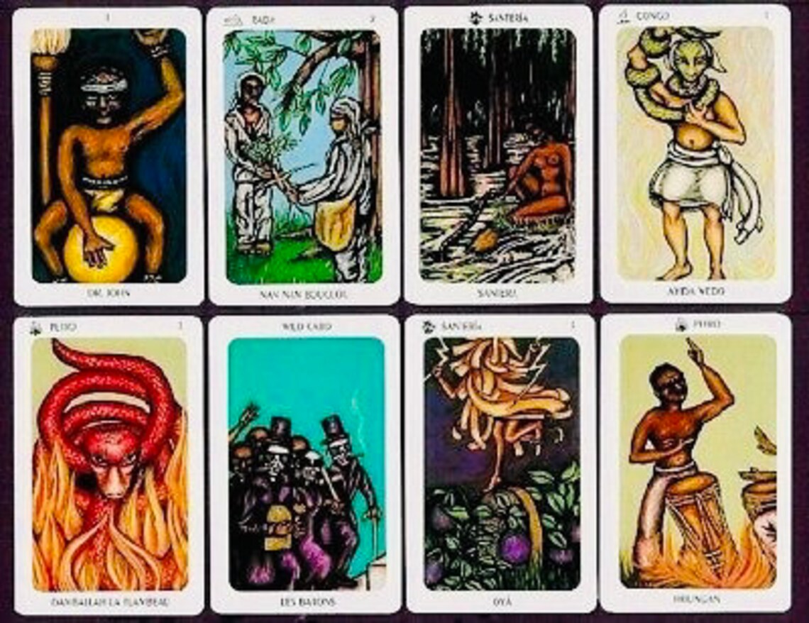 The New Orleans Voodoo Tarot by Louis Martinie and Sallie Ann Etsy