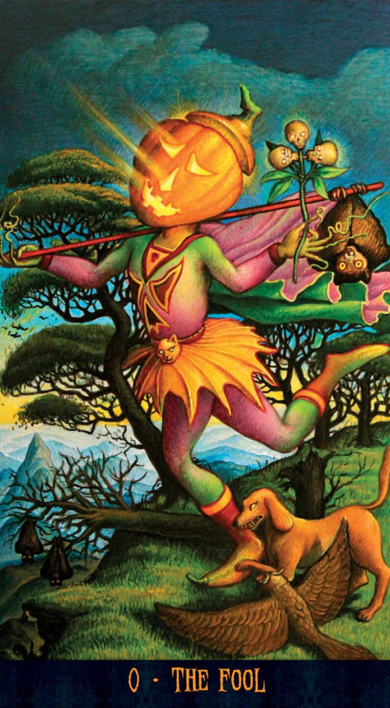 Tarot Cards Deck. Jacko'lantern Tarot. Halloween Tarot Etsy