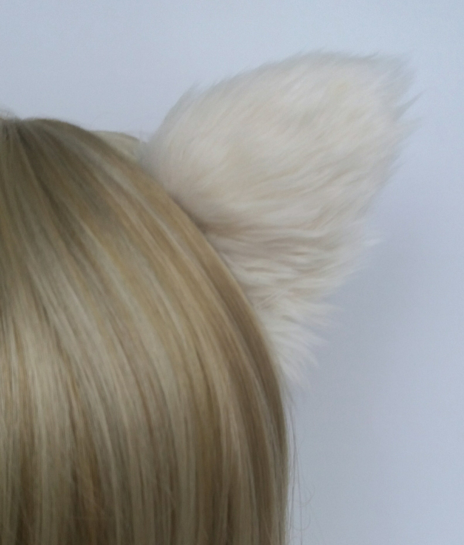 Realistic Beige Faux Fur Ears for Cosplay Fake Fur Animal Ears Etsy