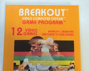 Breakout - Atari 2600 - Replacement Case - No Game