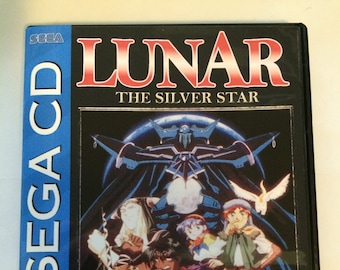 Custom Printed Lunar: the Silver Star Sega CD Manual, & Case