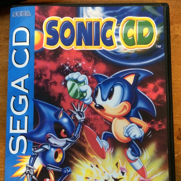 Sonic CD - Sega CD - Replacement Case - No Game