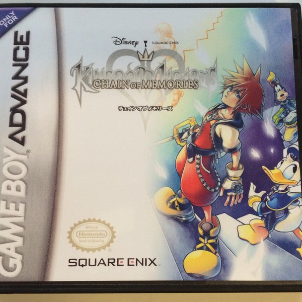 Kingdom Hearts Chain of Memories - Gameboy Advance - Replacement Case - No Game