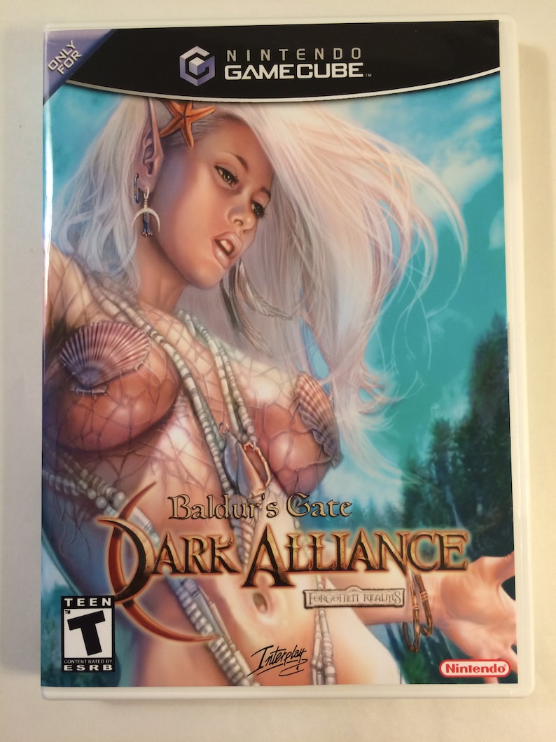 Baldur's Gate Dark Alliance Gamecube Replacement Case No Game image 1