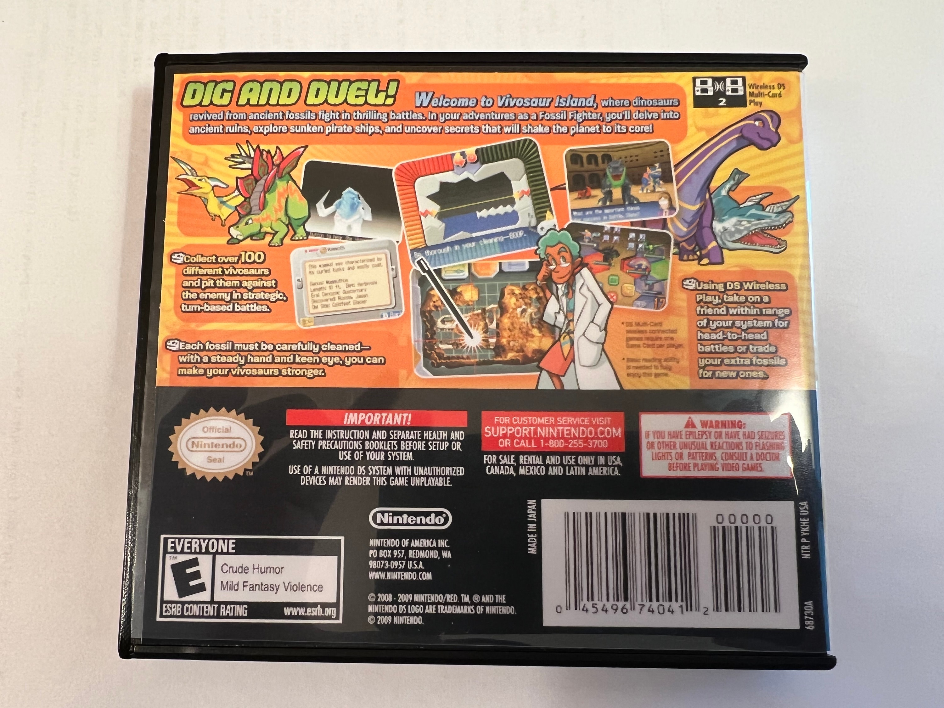 Fossil Fighters Nintendo DS Replacement Case No Game Etsy