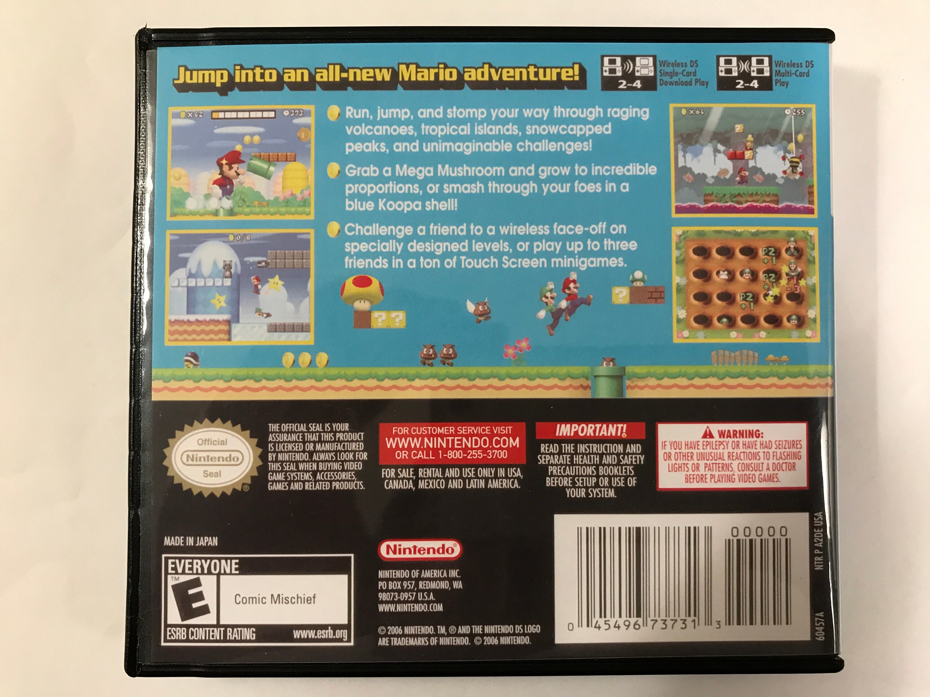 New Super Mario Brothers Nintendo DS Replacement Case No Etsy