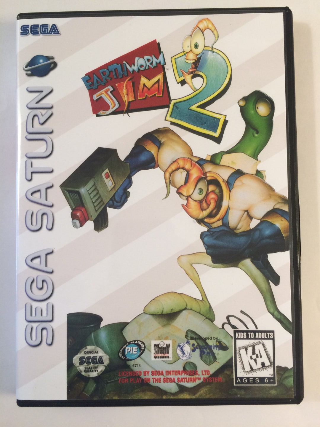 Earthworm Jim 2 - Jeu Sega Saturn Complet - Version Physique Avec Boîte Et Manuel (état Correct)