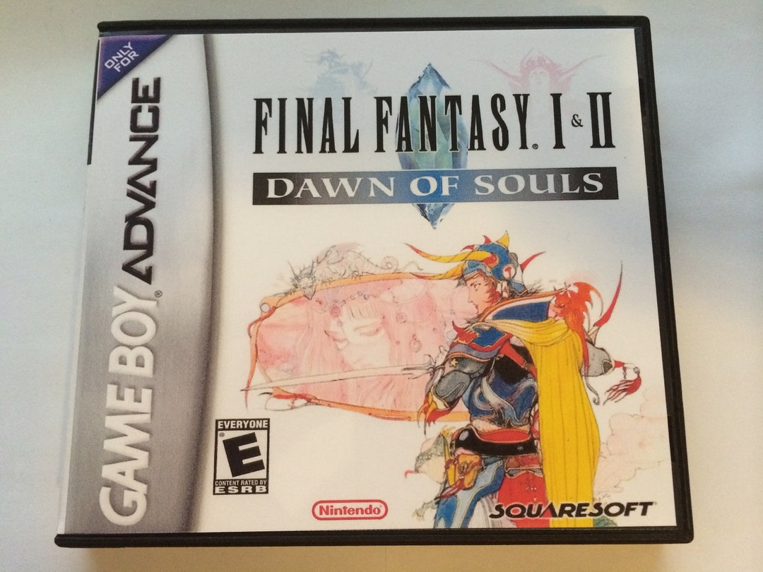 Final Fantasy I and II Dawn of Souls Gameboy Advance Replacement Case