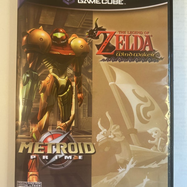 Metroid Prime - Zelda Windwaker - Nintendo Gamecube - Replacement Case - No Game