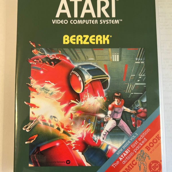 Berzerk - Atari 2600 - Replacement Case - No Game