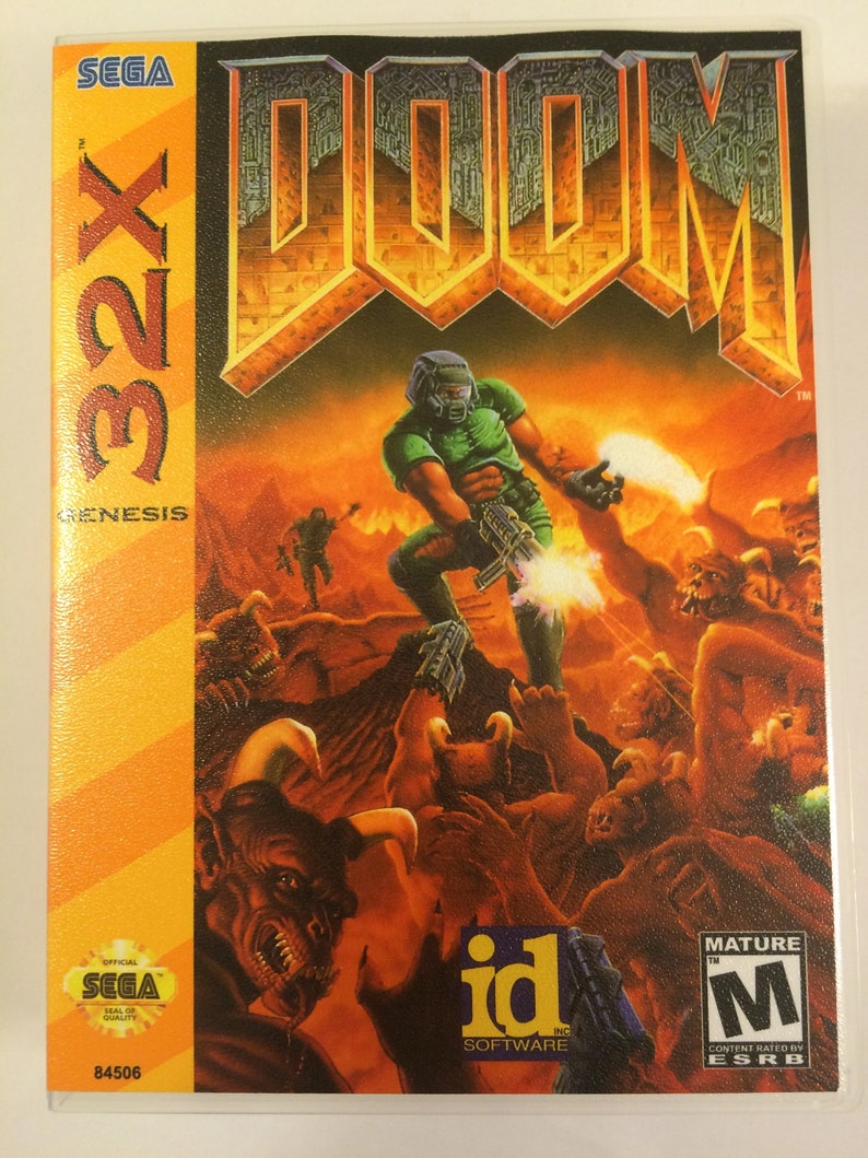 Doom 32X Sega 32X Replacement Case No Game image 1