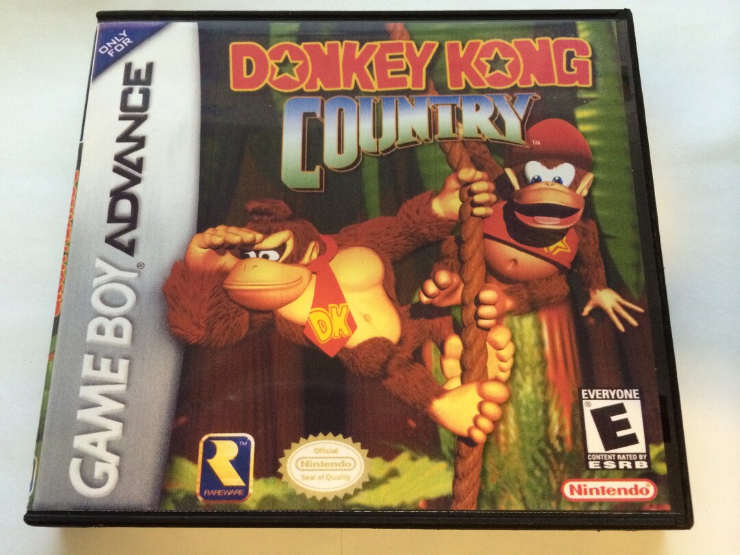 Donkey Kong Country Gameboy Advance Replacement Case No Etsy