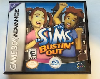 The Sims Bustin Out - Gameboy Advance - Replacement Case - No Game