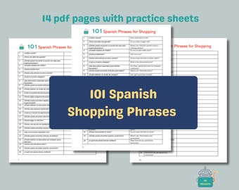 Learn Spanish: 101 Shopping Phrases for Beginners (Digital Download)