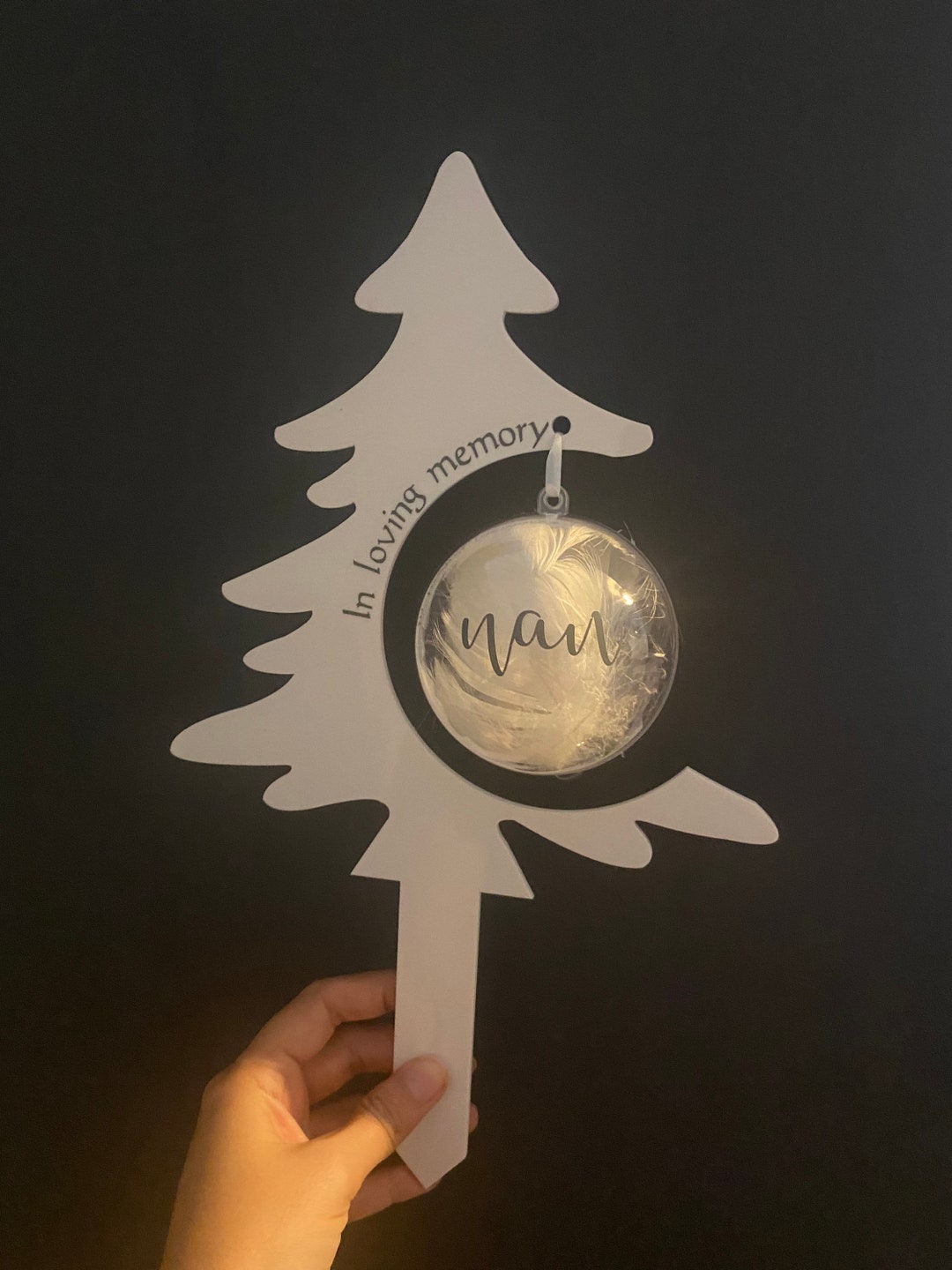 In Loving Memory Christmas Tree for Graveside Etsy UK