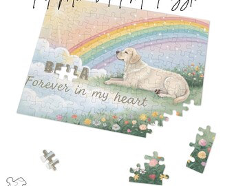 Custom Pet Memorial Photo Puzzle: Labrador Retriever Keepsake