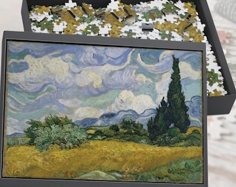 Van Gogh Wheat Field with Cypresses Puzzle: 1000 Piece Fine Art Jigsaw