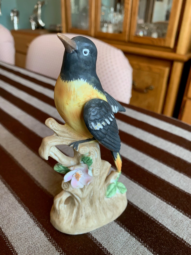 Vintage Baltimore Oriole Bird Figurine Etsy