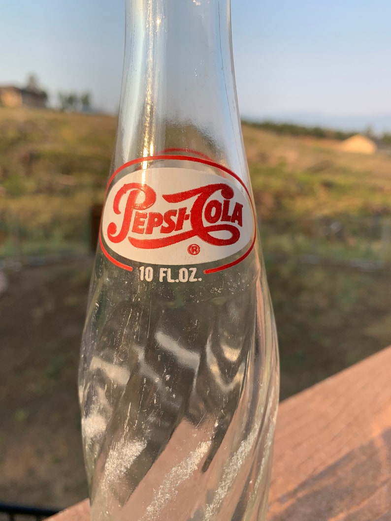 Vintage Pepsi Bottle 10 oz Etsy