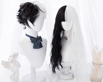 Split Color Wig Etsy Split Color Wig Etsy