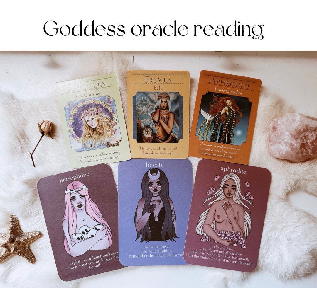 Goddess Oracle Reading, 2 Card Pull, Psychic Guidance - Etsy