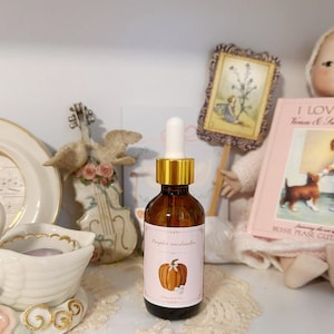Organic Pumpkin marshmallow body oil, marshmallow body oil, autumn perfume, fall scented body moisturizer