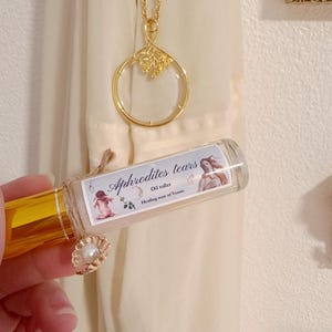 Aphrodite’s tears essential oil roller, Aphrodite oil, grief support, spiritual oil, Venus oil, Aphrodite altar, healing oil