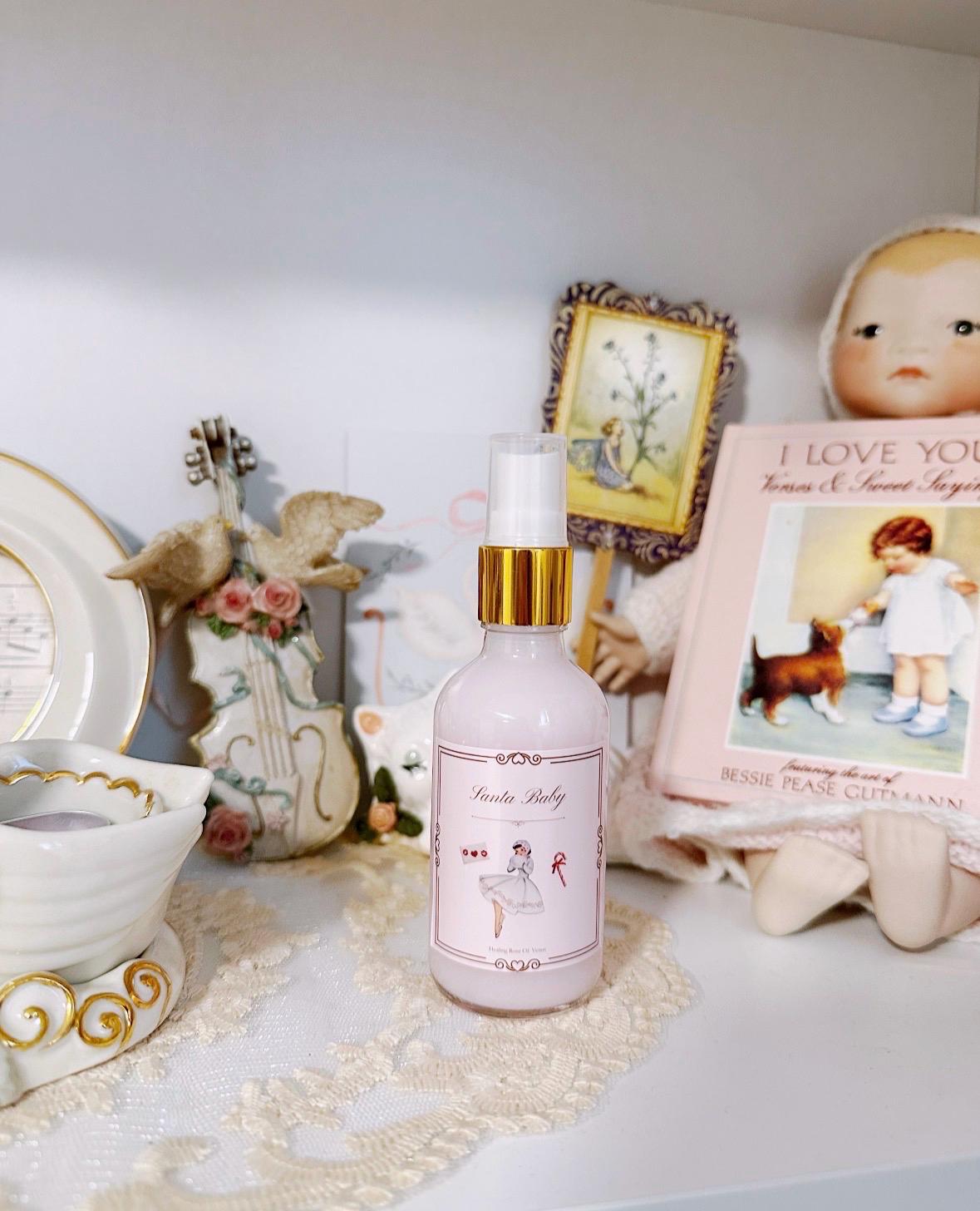 Parfum lait pour le corps et les cheveux du père Noël, senteurs de Noël, parfums de Noël, parfumé à la menthe poivrée torsadée, parfums de lait, parfu