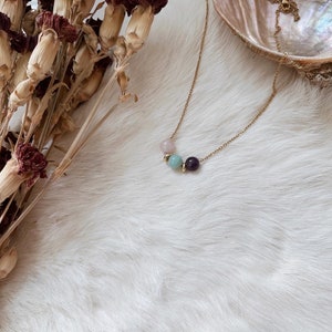 Natal birth chart necklace, zodiac jewelry, crystal bead necklace, crystal jewelry, big 3 necklace, birthday necklace, zodiac necklace