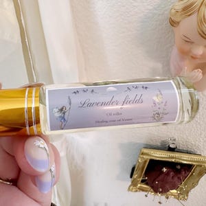 Lavender fields essential oil roller, lavender essential oil, anxiety relief oil, sleep support oil