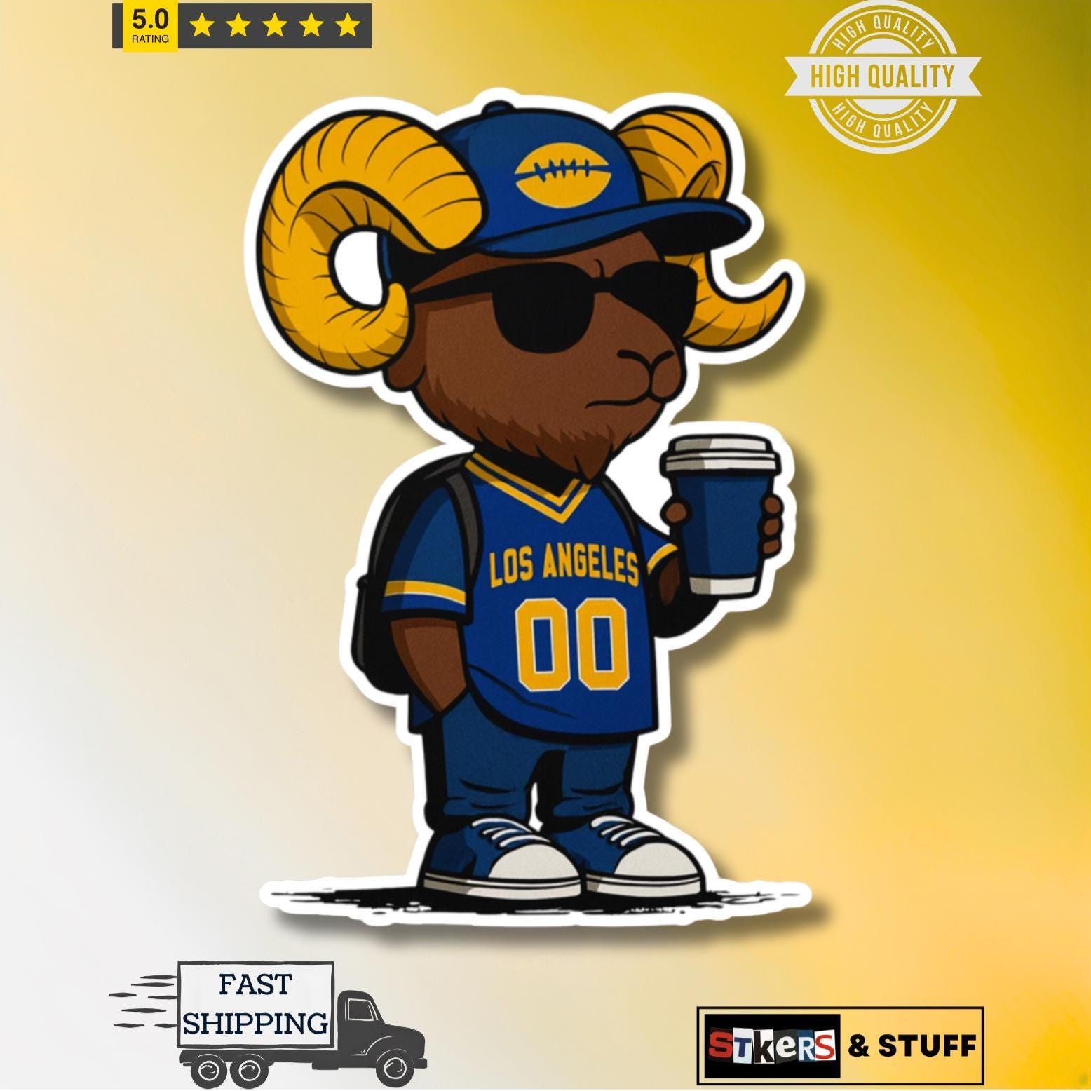 NFL | Wall Decor | Rams Window Film 2 Decal