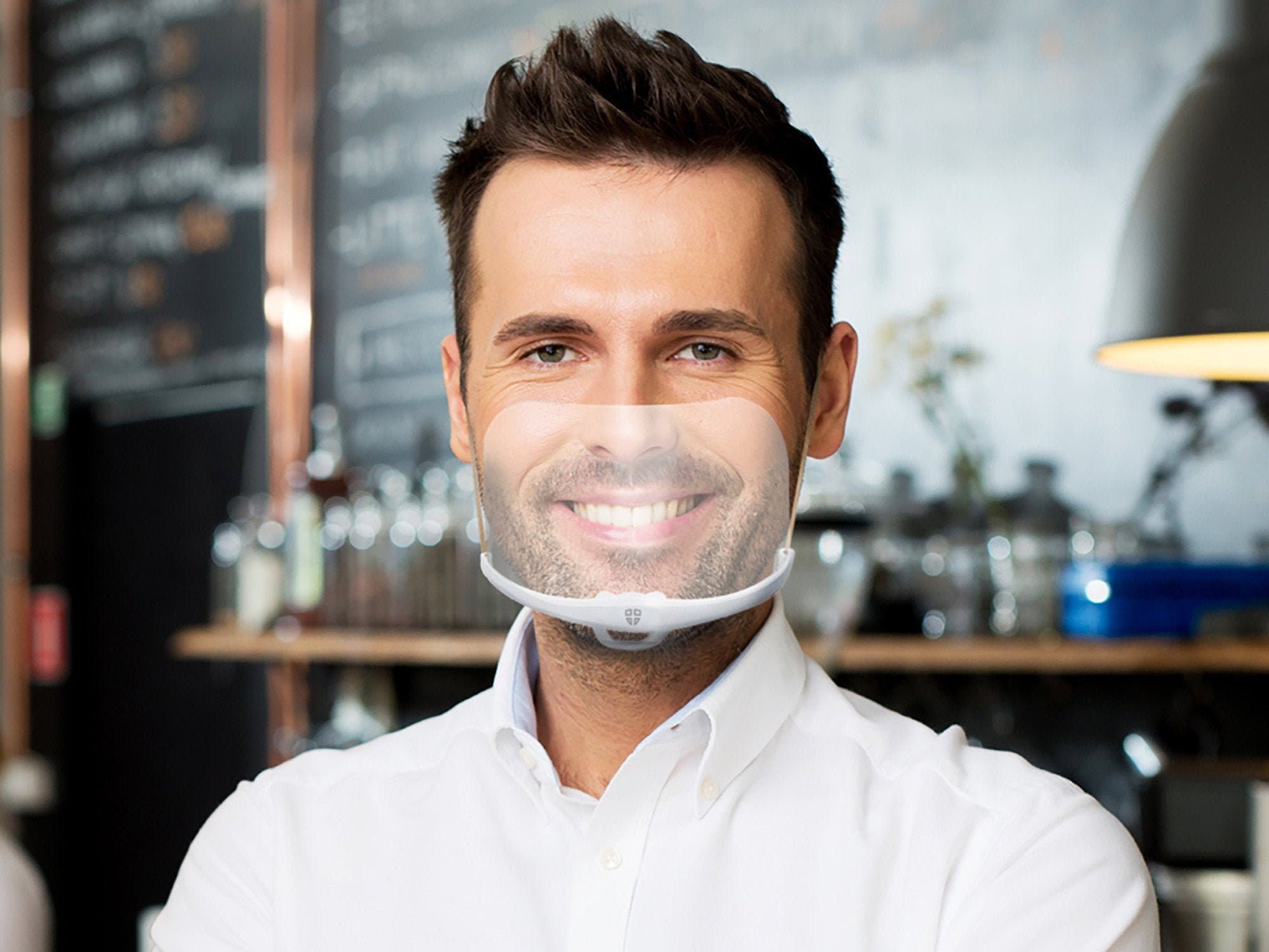 Clear Mask Face Shield Reusable 5 Set Cover Nose Clear Face Etsy