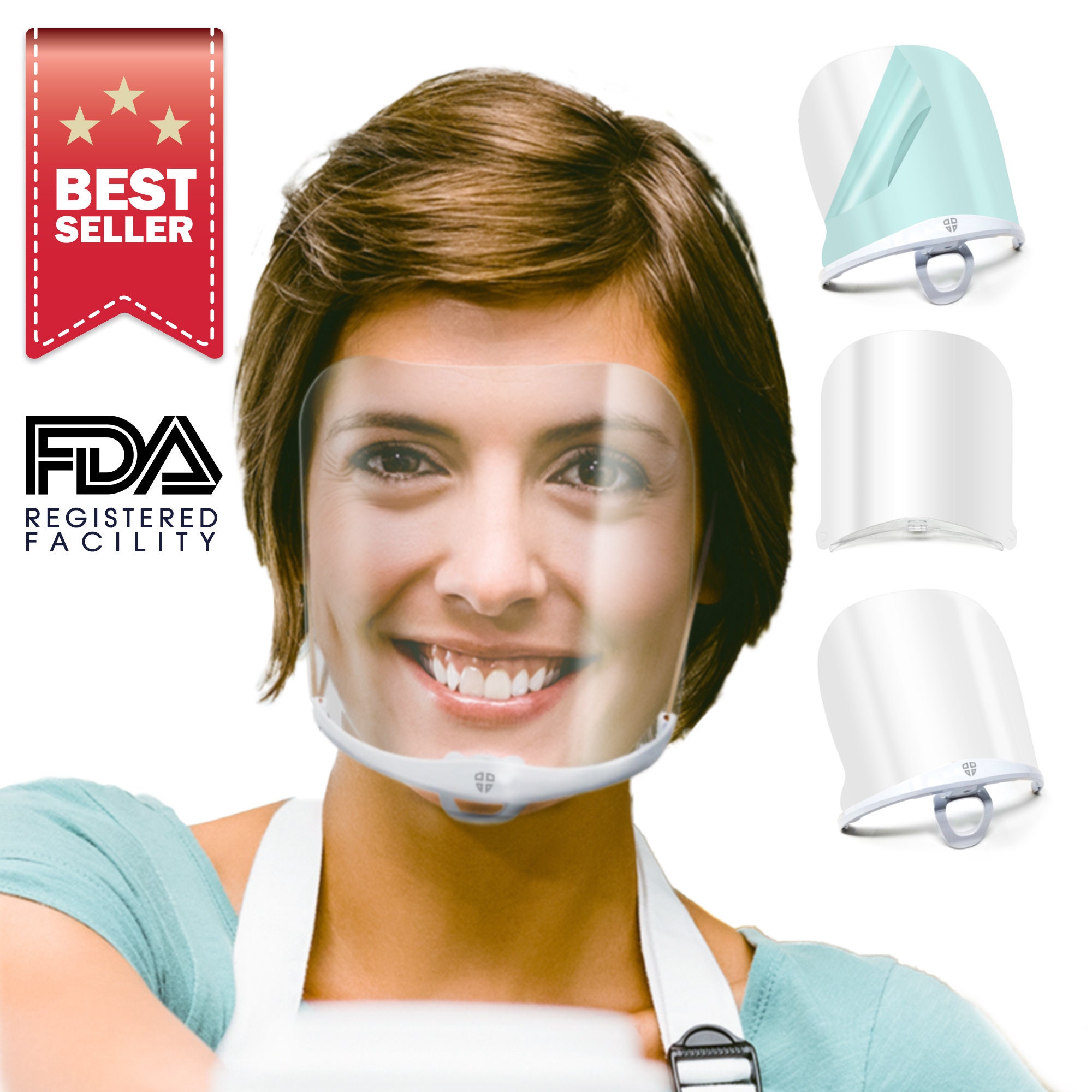 SHIELDOFGLORY Clear Face Mask Reusable Replacement Shield Only Etsy