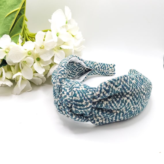TWEED HEADBAND TEAL TWEED HEADBAND TEAL