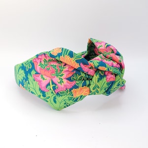 Liberty Tana Lawn Knot Headband: Poppy Print Alice Band