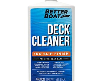 Boat Non Skid Cleaner Deck Cleaner for Boat Wash Soap Marine Grade Fiberglass Aluminum Boat Cleaner to Clean Anti Stick Surface, Plastic, ..