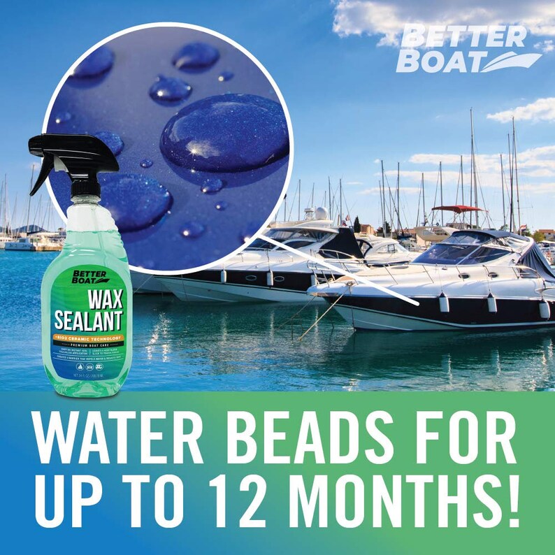 New Boat Wax Sealant Hybrid Ceramic Spray Sio2 Technology Water Spot