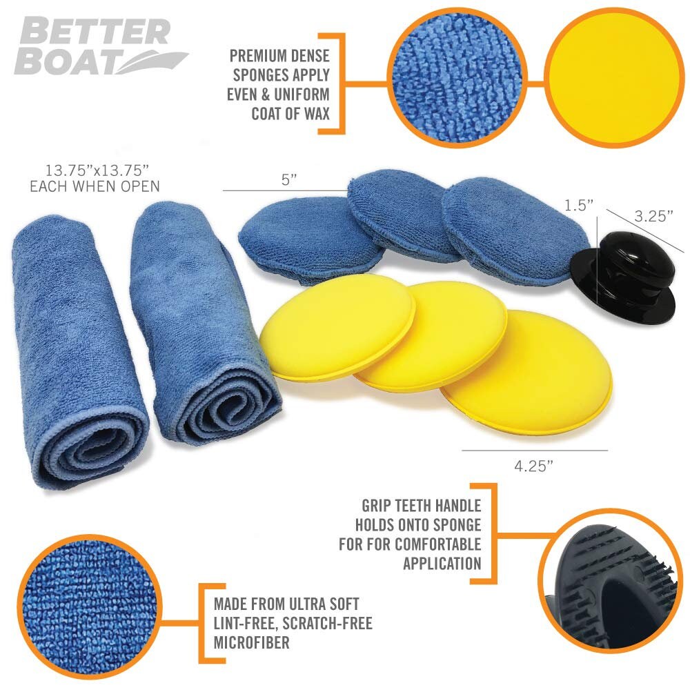 Better Boat Microfiber Wax Applicator Pad Foam Applicator Etsy