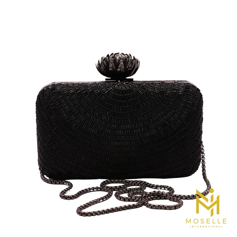 Moselle Beauty Accessories Perlenkette Abendtasche Rechteckig Für Frauen Leicht Stilvoll Klassisch Elegant Einzigartig Clutch Bild 4