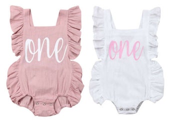 baby birthday romper