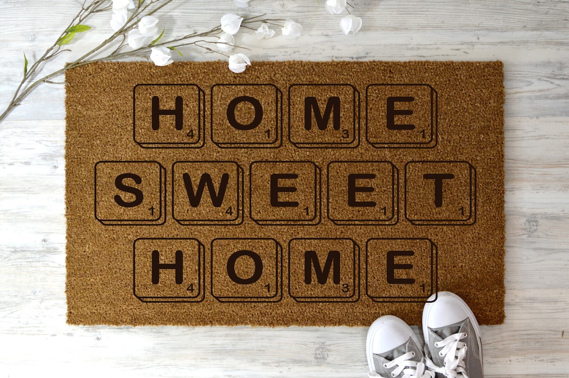 Home Sweet Home Doormat Doormat Unique Doormat Etsy