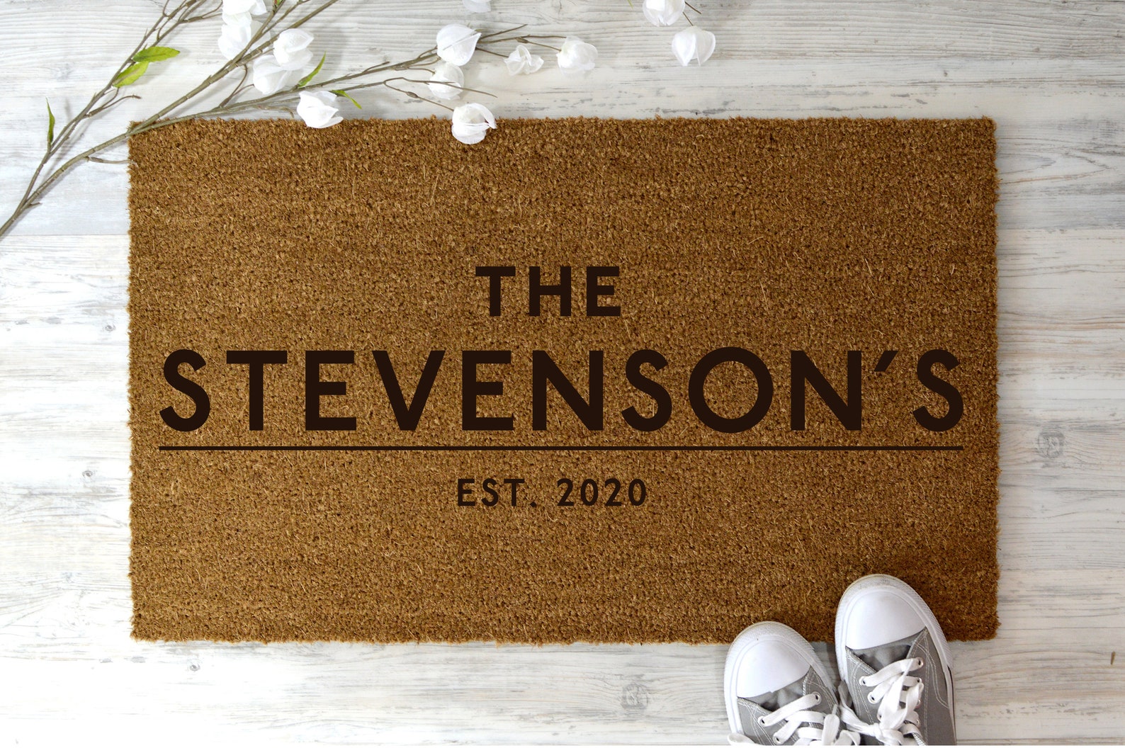 Family Name Doormat Custom Doormat Moving Gift Personalised Etsy